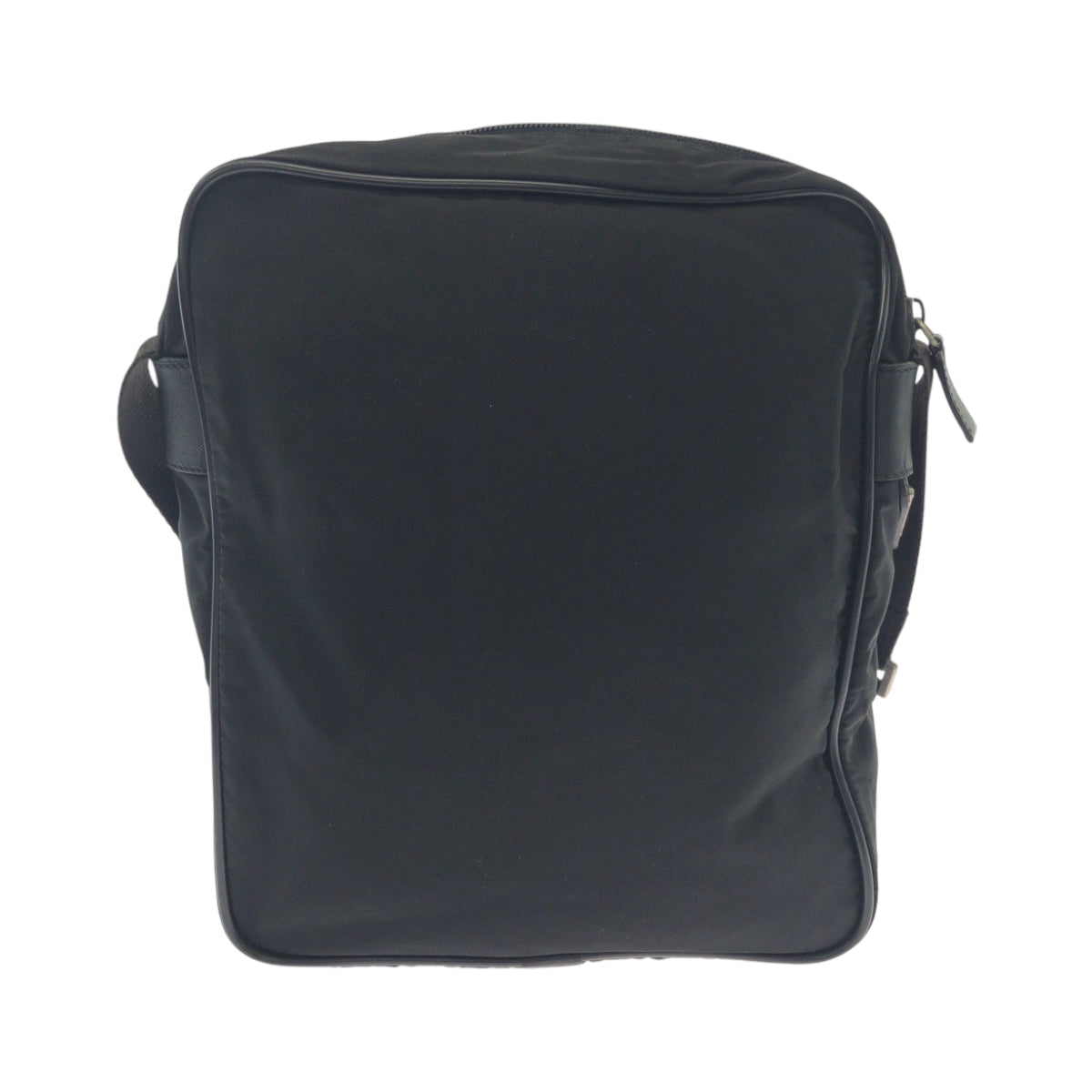 PRADA Shoulder Bag Nylon Black SilverMetal Shoulder Bag pochette Test Triangle With logo mens