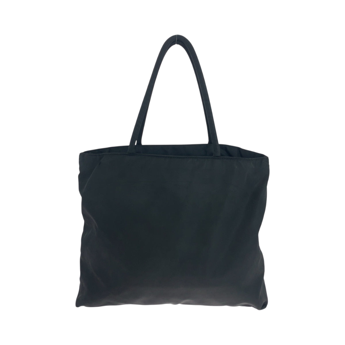 PRADA Tote Bag Nylon Black Silver Metal Tote Bag Shoulder Bag Test Triangle With logo Women