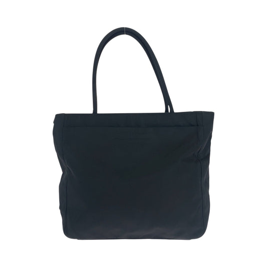 PRADA Tote Bag Nylon Black SilverMetal Tote Bag handbag Test Triangle With logo Women