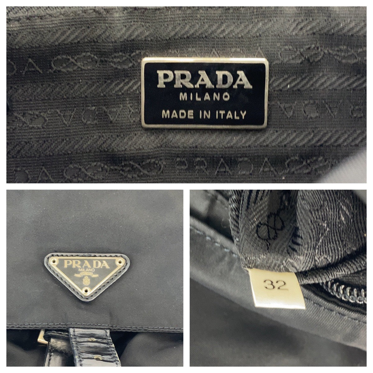 PRADA Shoulder Bag Nylon black Crossbody Shoulder Bag Pochette Test Triangle With logo mens