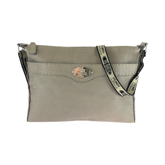 FENDI Shoulder Bag 2390-8BT093 leather Beige SilverMetal Shoulder Bag Crossbody Celeria Women