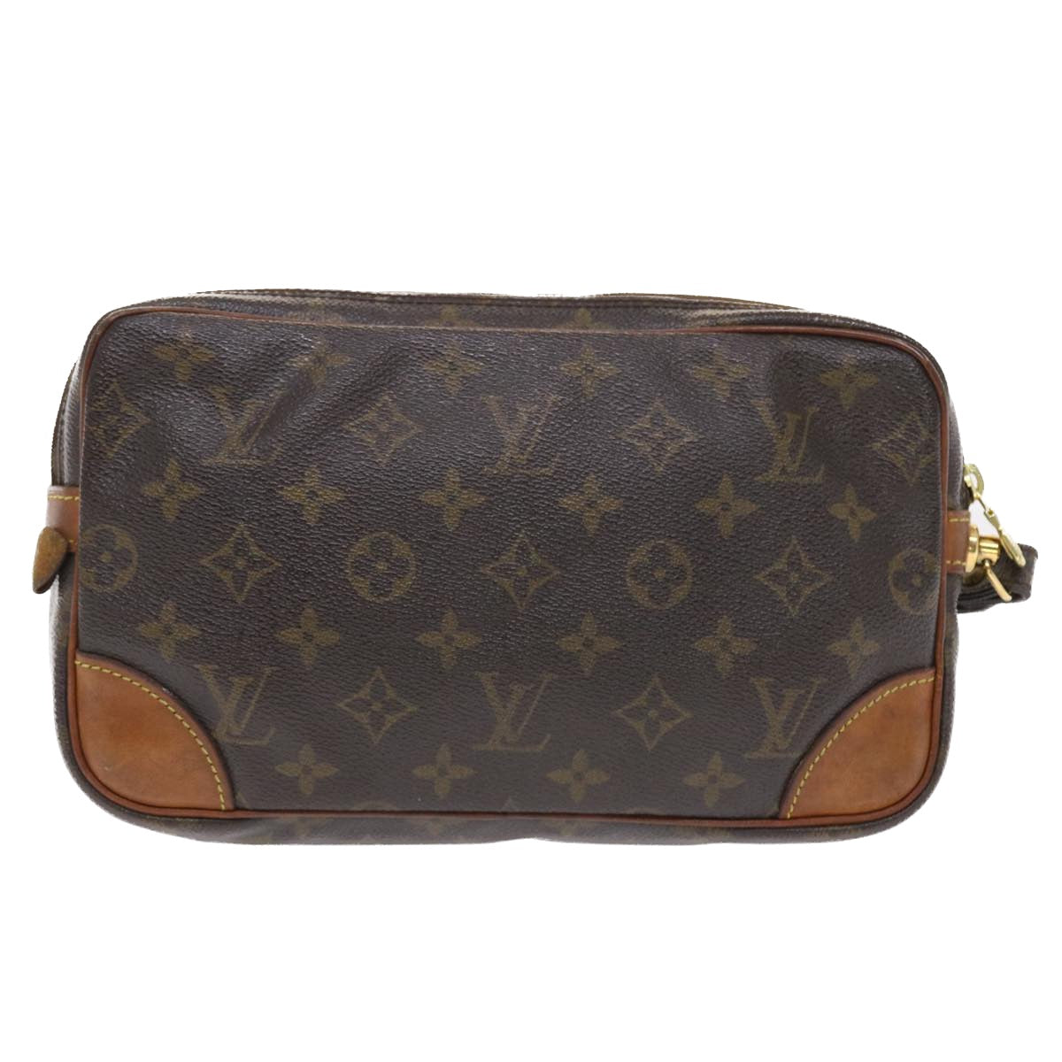 LOUIS VUITTON Monogram Marly Dragonne GM Clutch Bag LV Auth