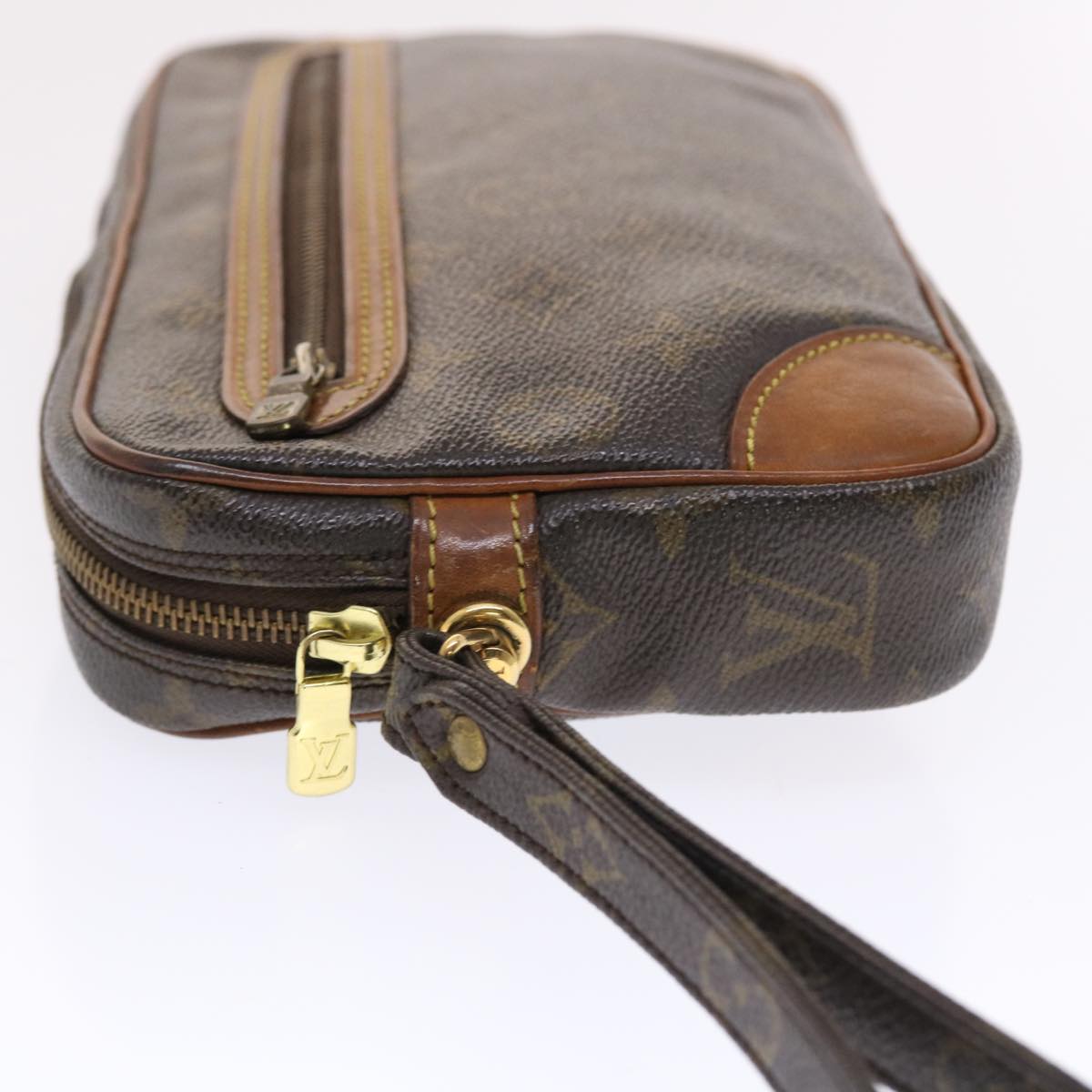 LOUIS VUITTON Monogram Marly Dragonne GM Clutch Bag LV Auth