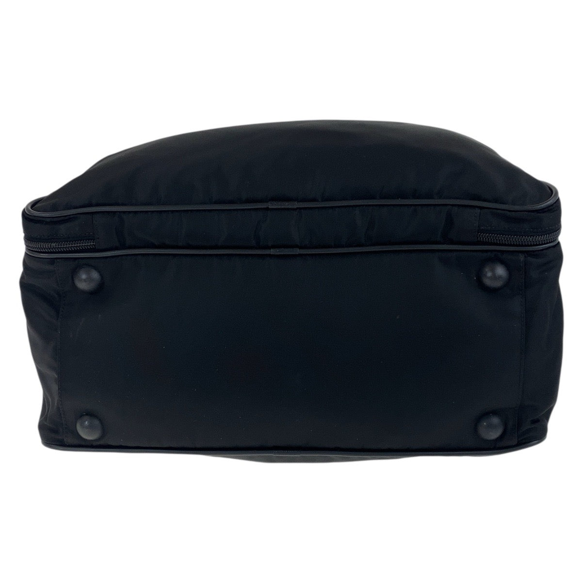 PRADA Business bag Nylon, Leather black Business bag briefcase Testo Saffiano Triangle With logo mens