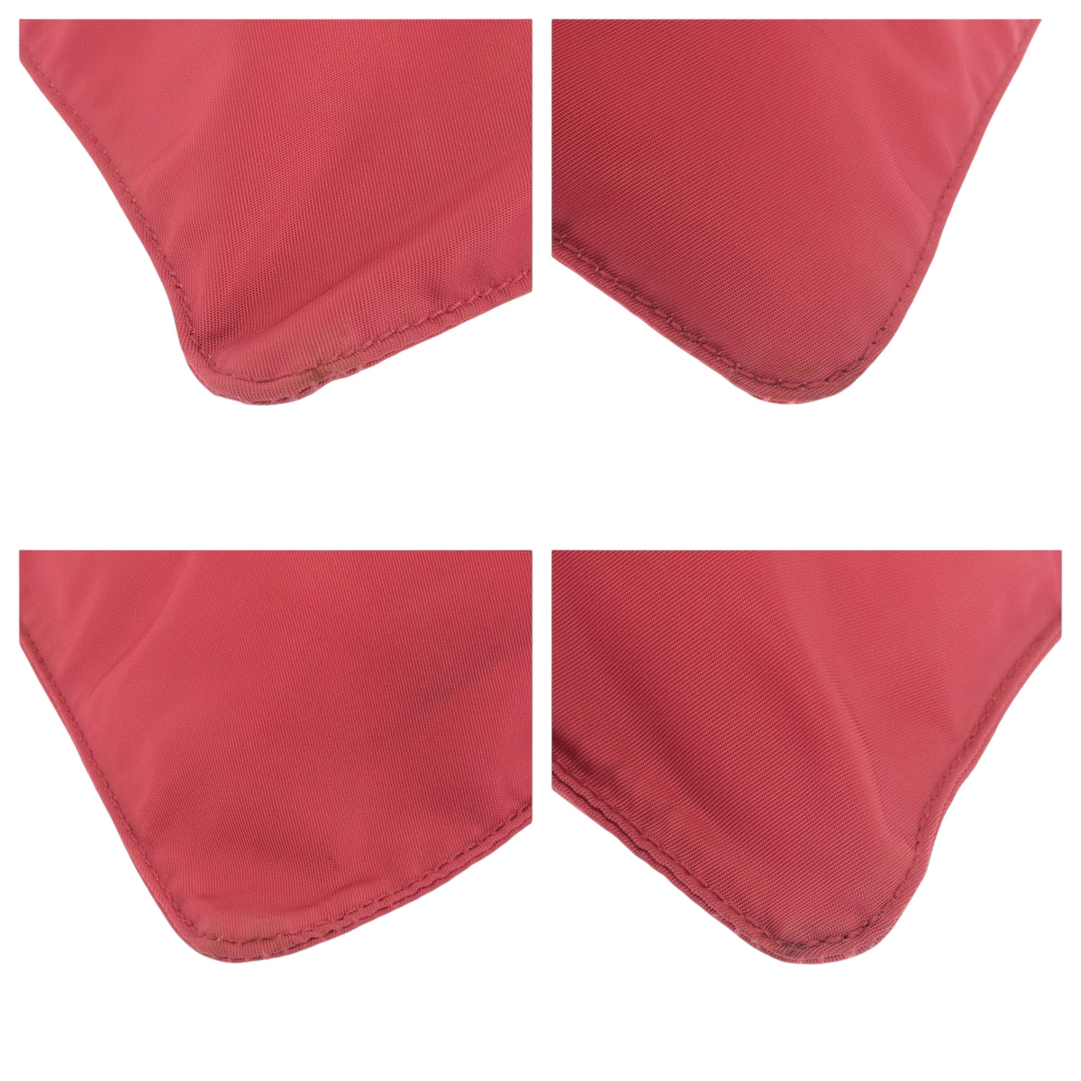 PRADA Shoulder Bag Nylon pink beige Shoulder Bag Sacoche Test Triangle With logo Women