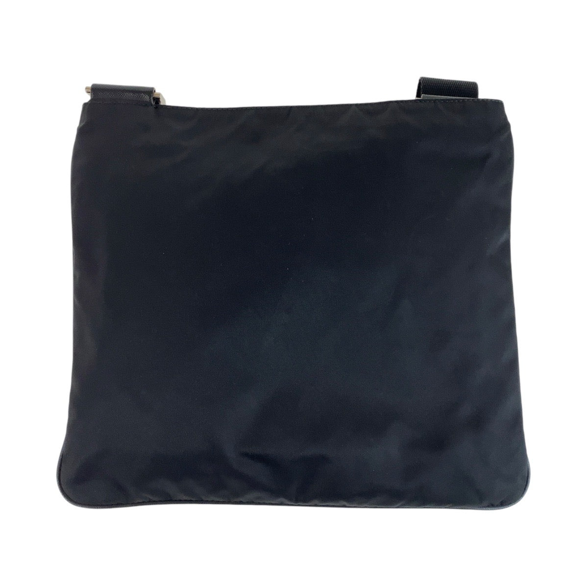 PRADA Shoulder Bag Nylon Black SilverMetal Shoulder Bag Messenger bag Test Triangle With logo Women