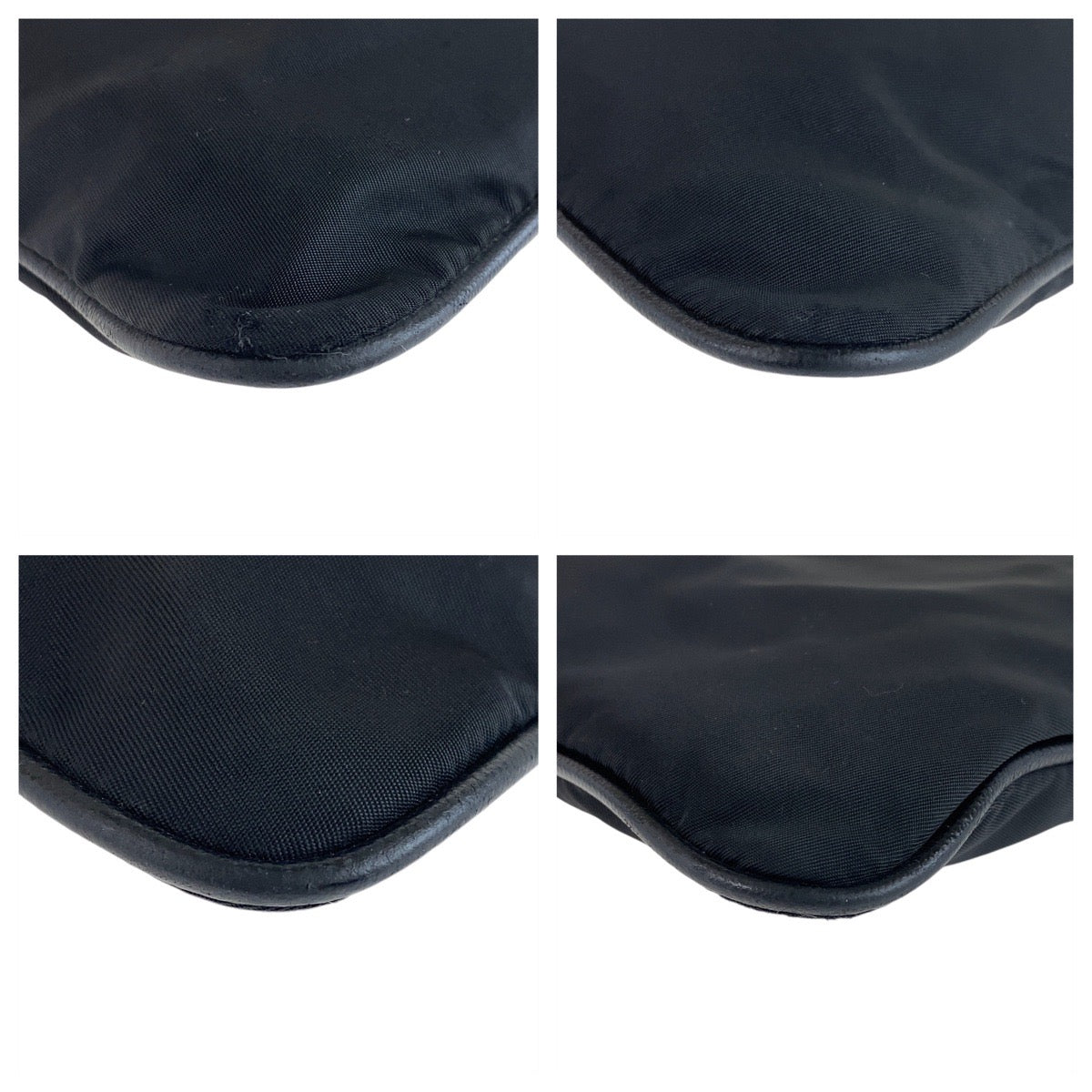 PRADA Shoulder Bag Nylon Black SilverMetal Shoulder Bag Messenger bag Test Triangle With logo Women