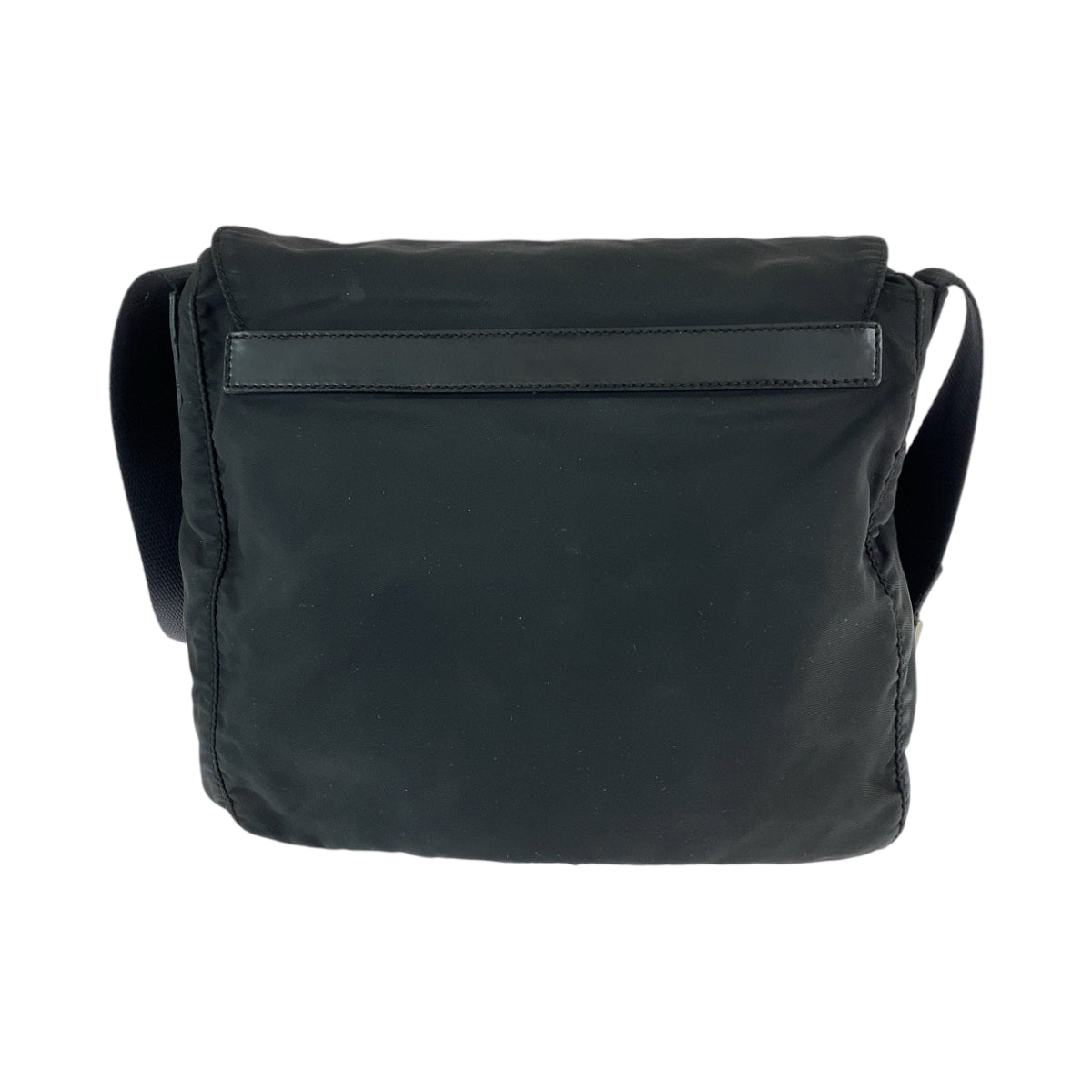 PRADA Shoulder Bag Nylon Black SilverMetal Shoulder Bag pochette Test Triangle With logo Women