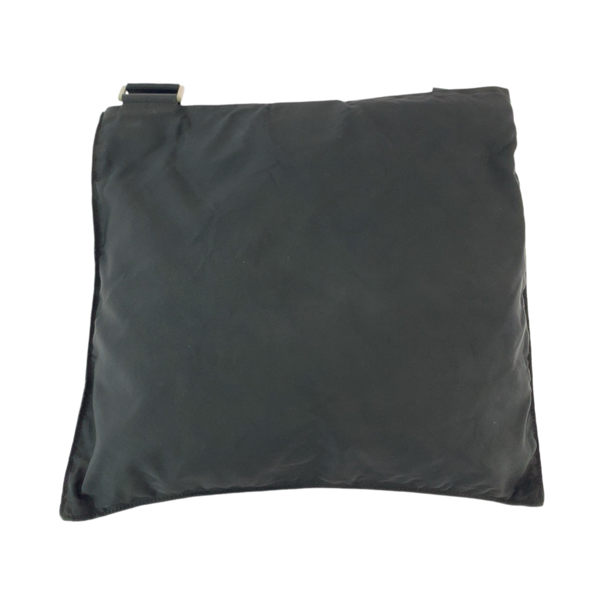 PRADA Shoulder Bag Nylon Black SilverMetal Shoulder Bag Messenger bag Test Triangle With logo Women