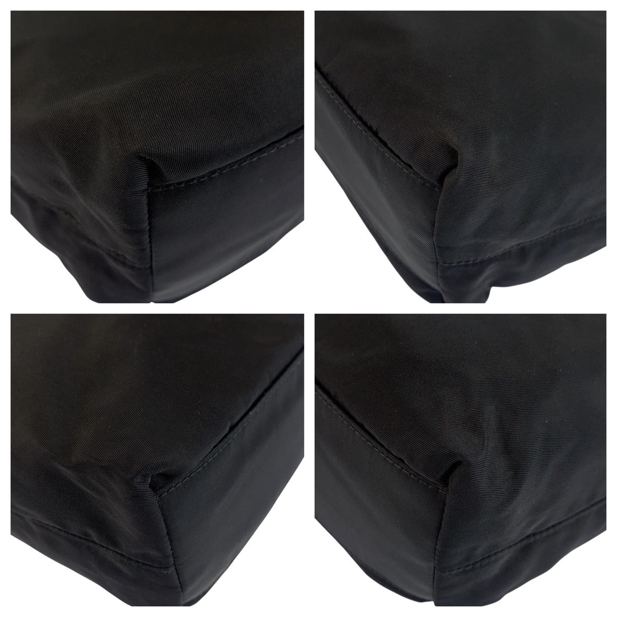 PRADA Tote Bag Nylon black Tote Bag Shoulder Bag Test Triangle With logo Women