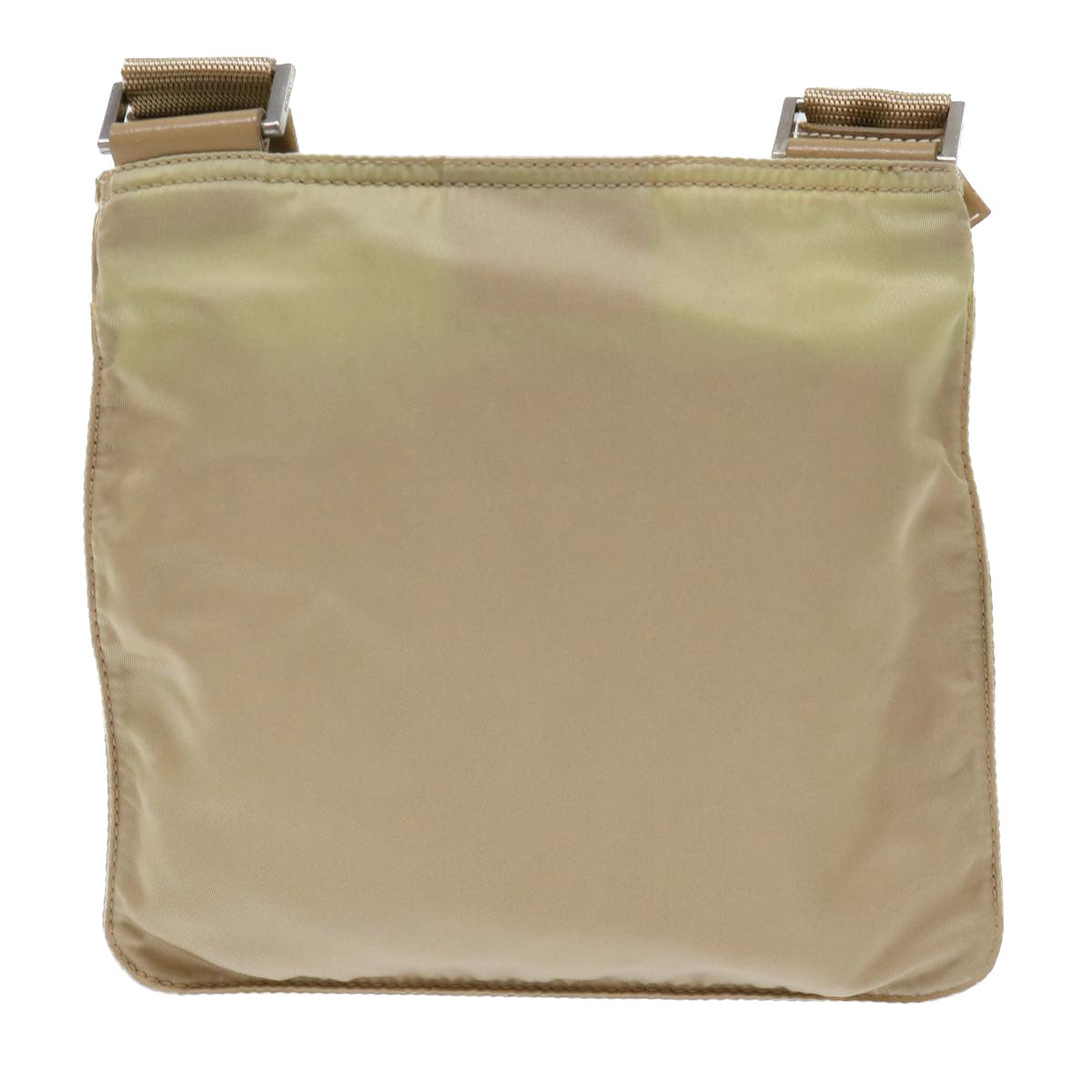 PRADA Shoulder Bag Nylon Beige Auth