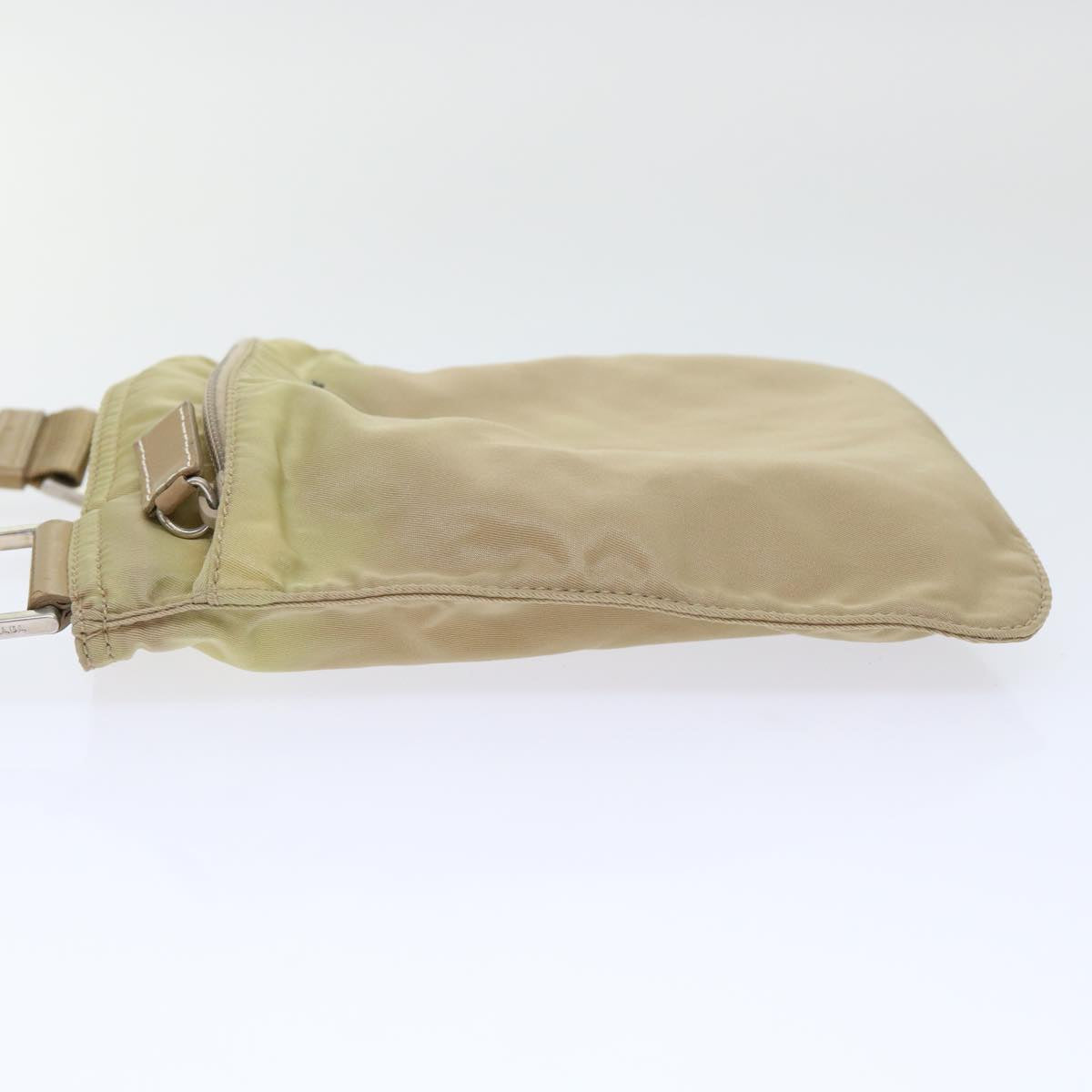 PRADA Shoulder Bag Nylon Beige Auth