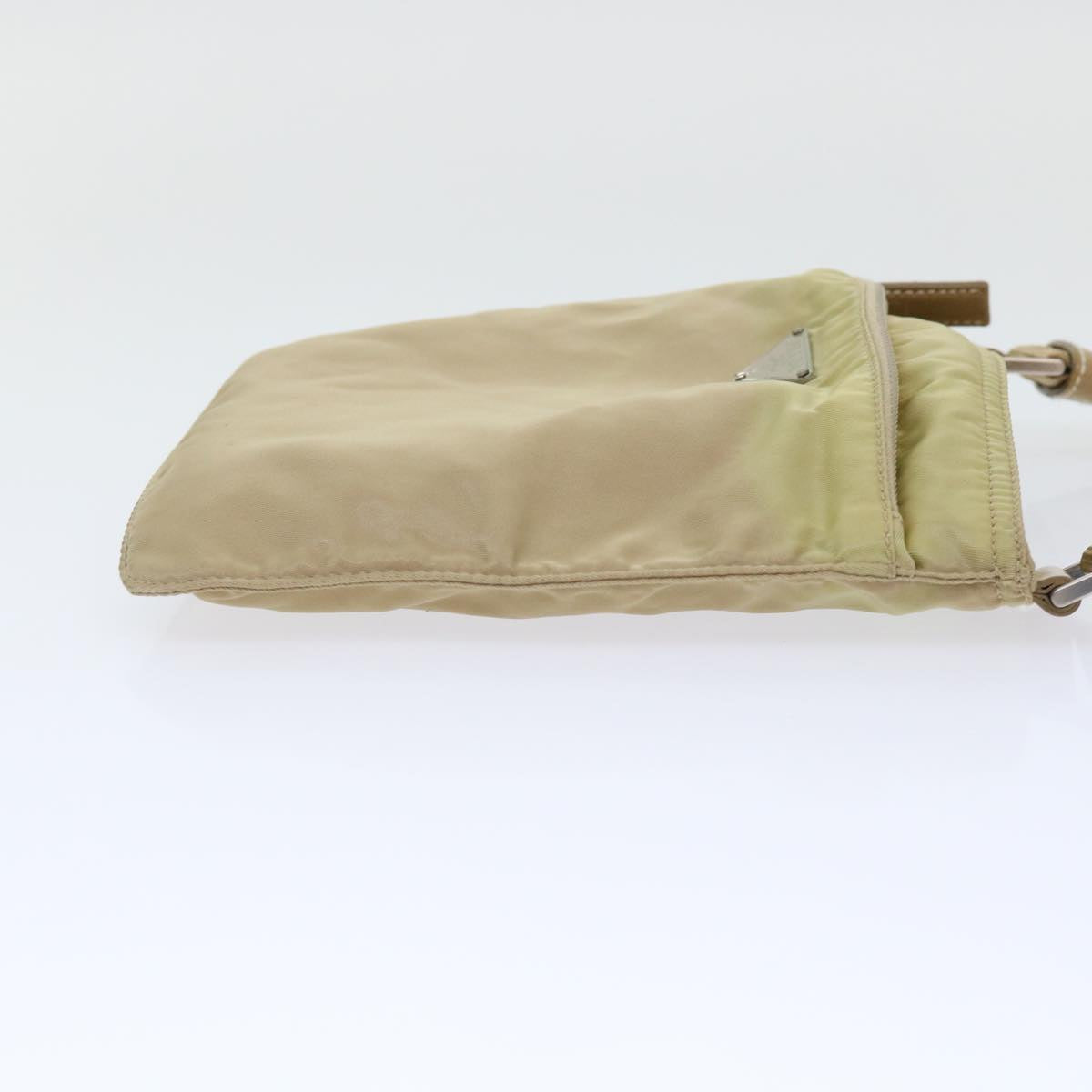 PRADA Shoulder Bag Nylon Beige Auth