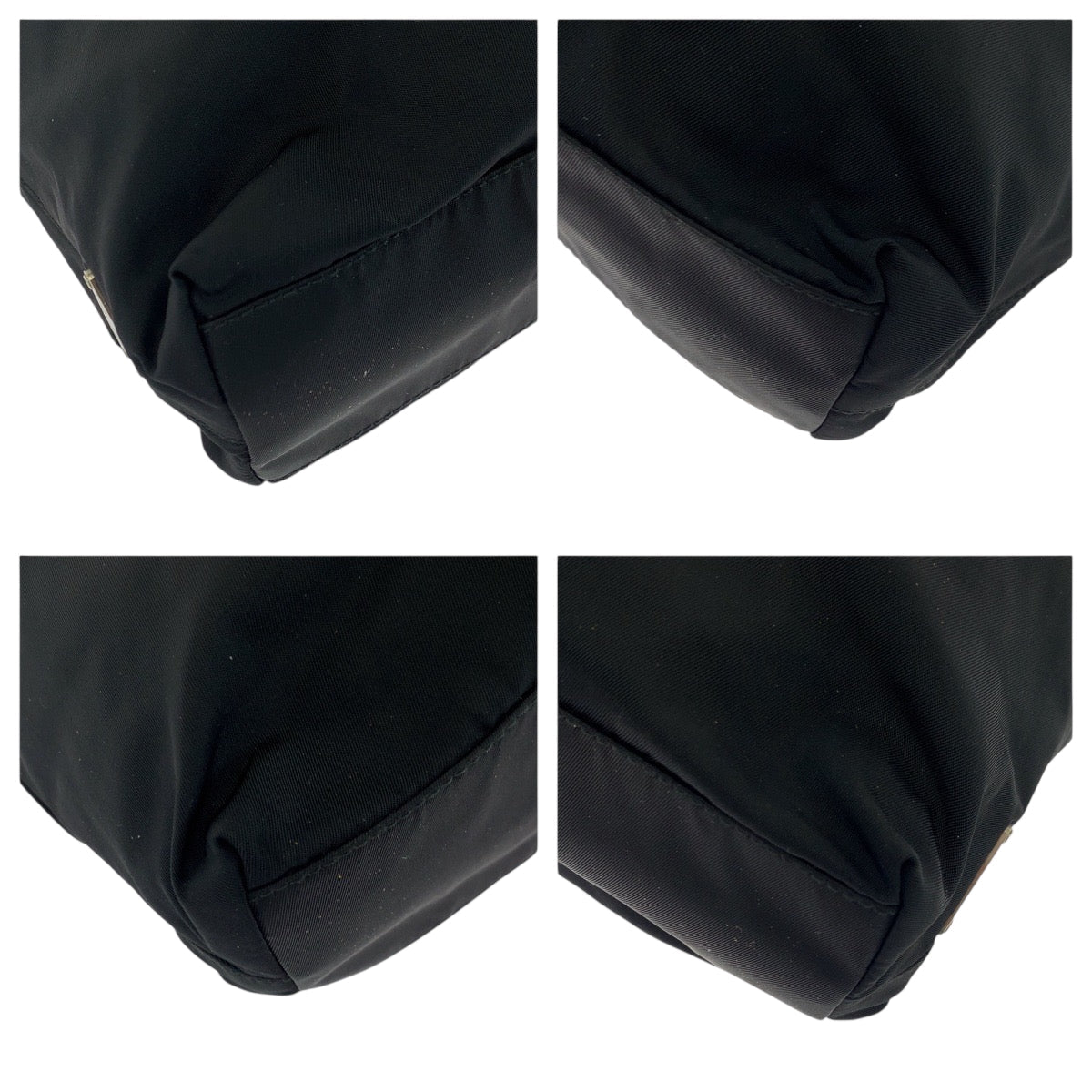 PRADA Tote Bag Nylon black Tote Bag handbag Test Triangle With logo Women