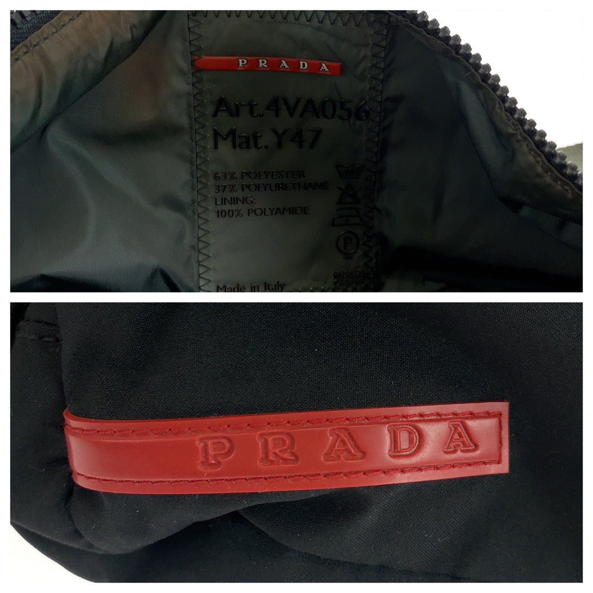 PRADA Waist bag Nylon Black SilverMetal PRADA Sports