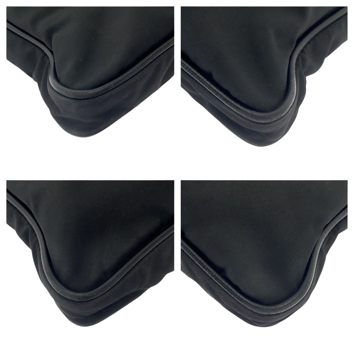 PRADA Shoulder Bag Nylon Black SilverMetal Shoulder Bag Messenger bag Test Triangle With logo Women