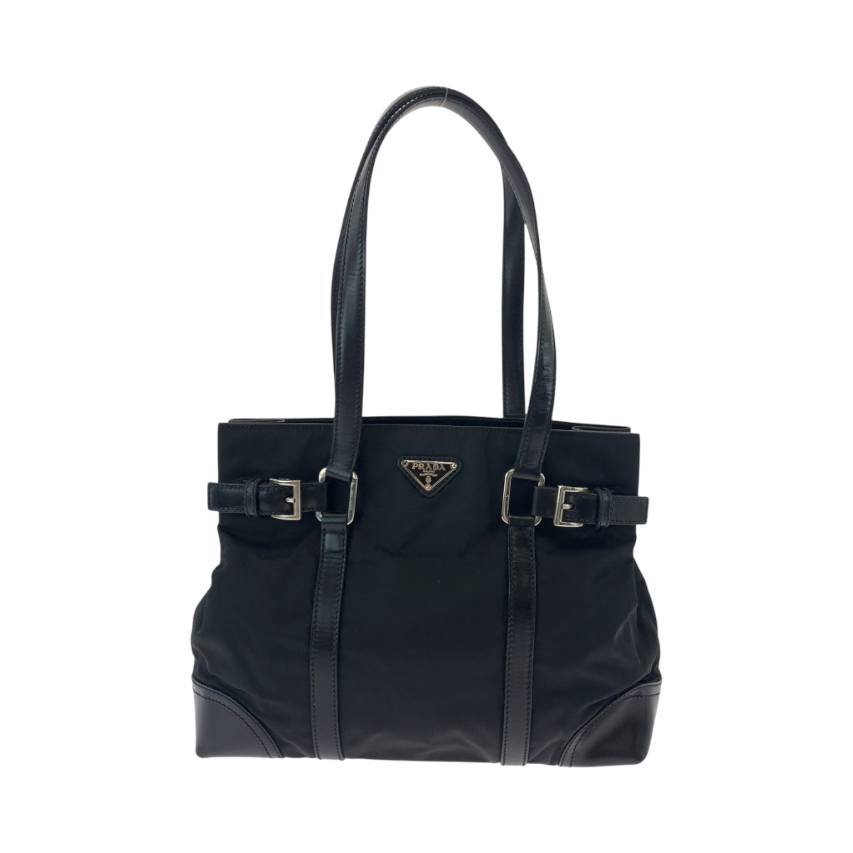 PRADA Tote Bag Nylon black Tote Bag. Test Triangle With logo Women
