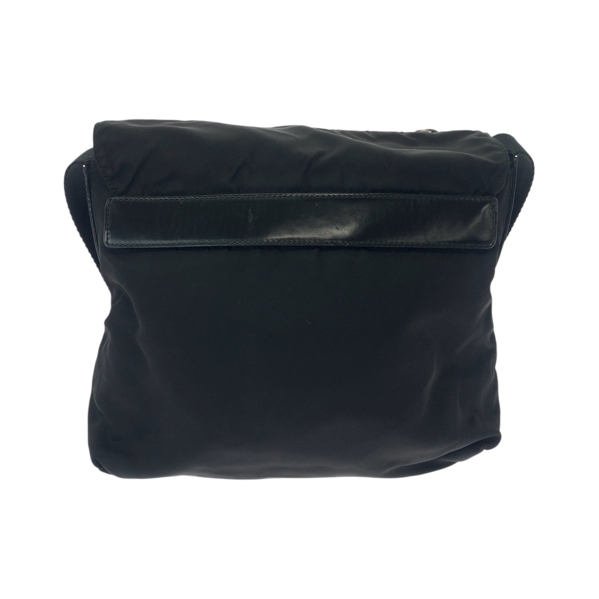PRADA Shoulder Bag Nylon Black SilverMetal Shoulder Bag pochette Test Triangle With logo mens