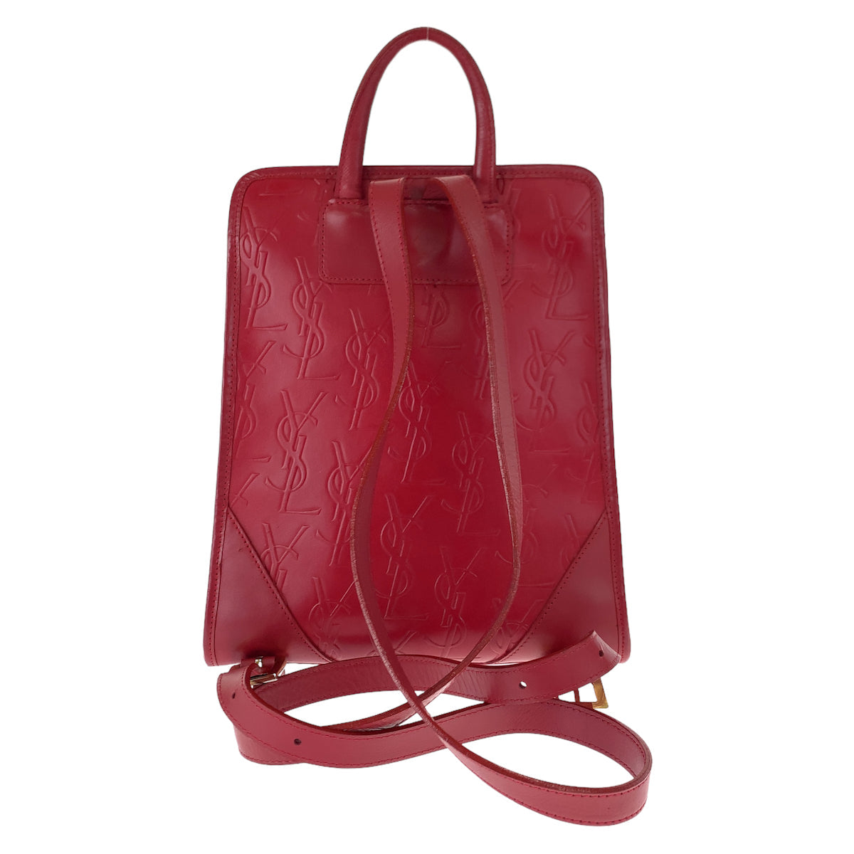 Yves Saint Laurent Backpack leather Red red YSL