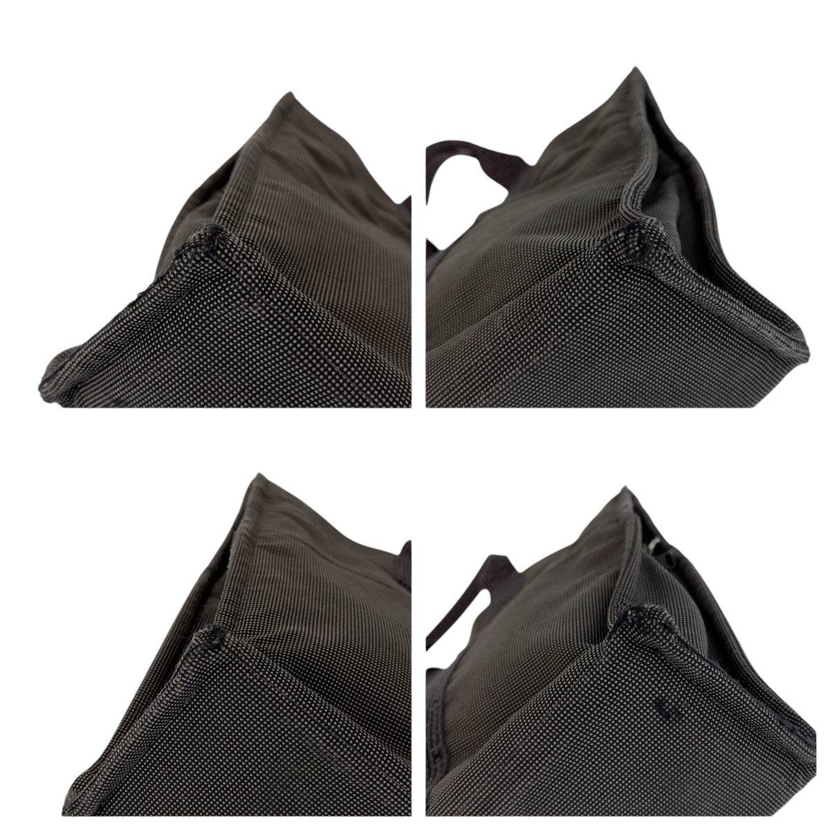 HERMES Tote Bag canvas Grey SilverMetal Her Line MM