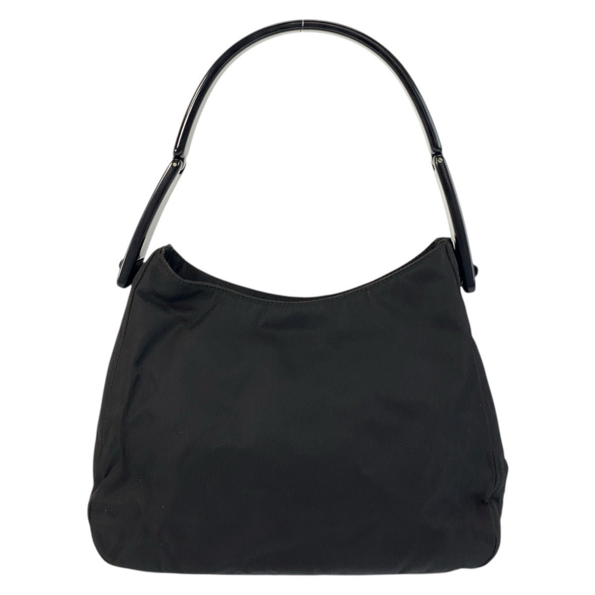 PRADA Handbag Nylon Black black Test Triangle With logo