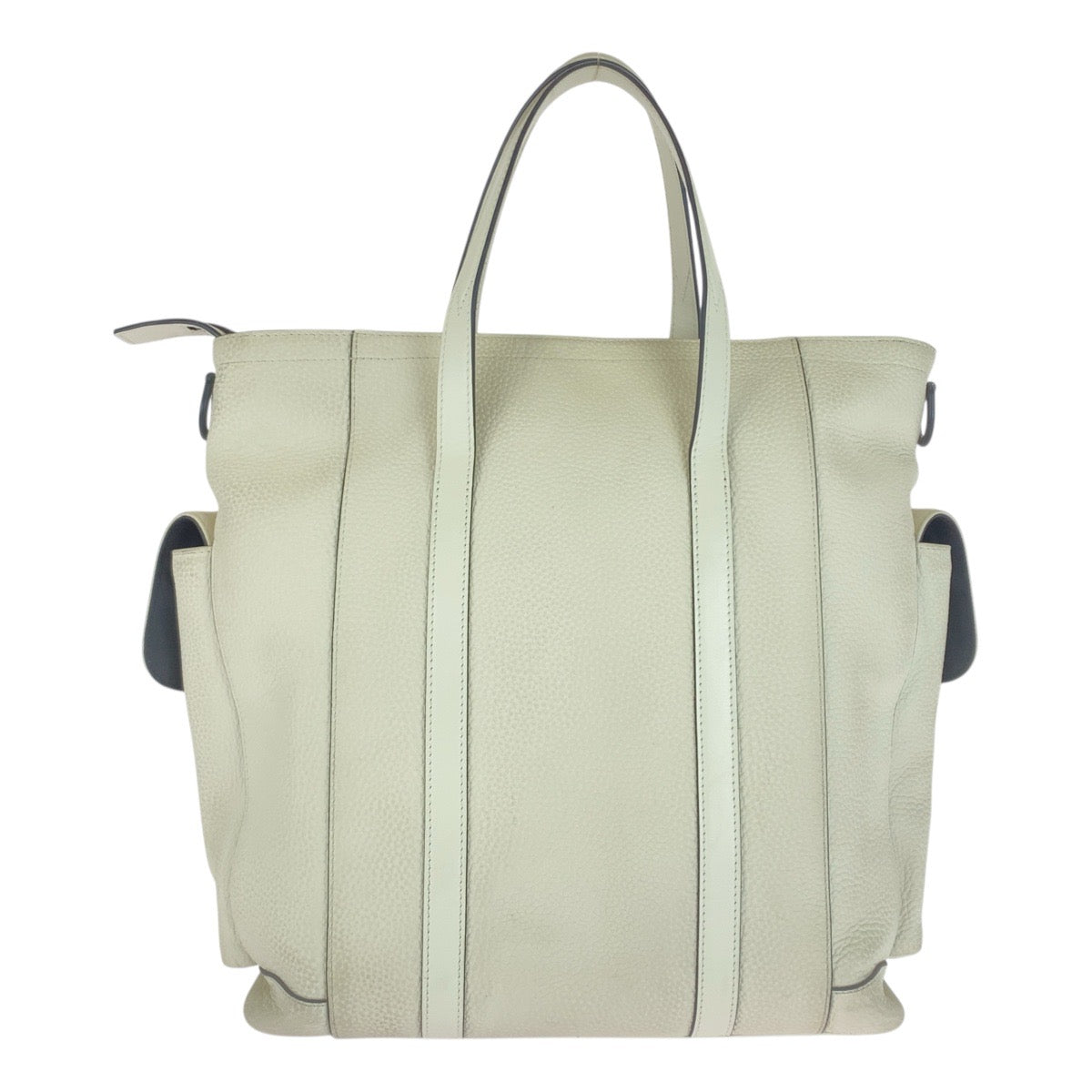 LOUIS VUITTON Tote Bag leather White Cream Black Taurillon Clemence christopher tote