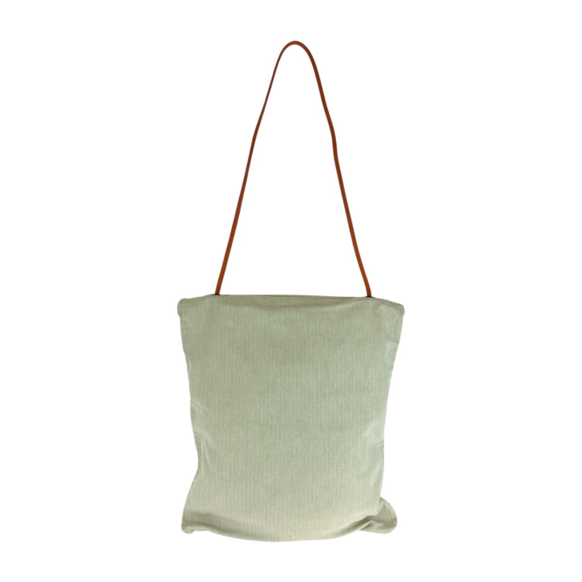 HERMES Tote Bag canvas White Orange Gold Alain GM