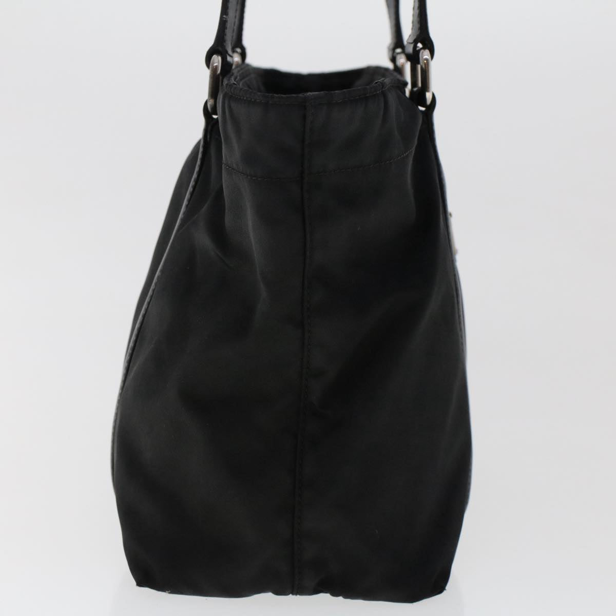 PRADA Tote Bag Nylon Black Auth
