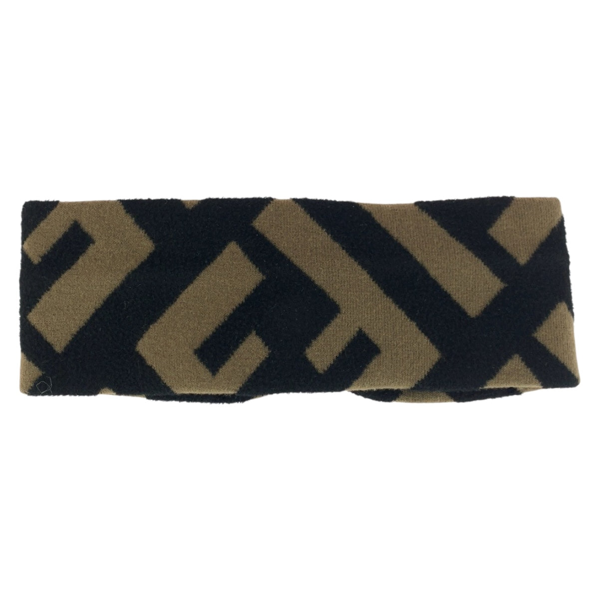 FENDI hair accessory FXT010 wool Brown black Zucca