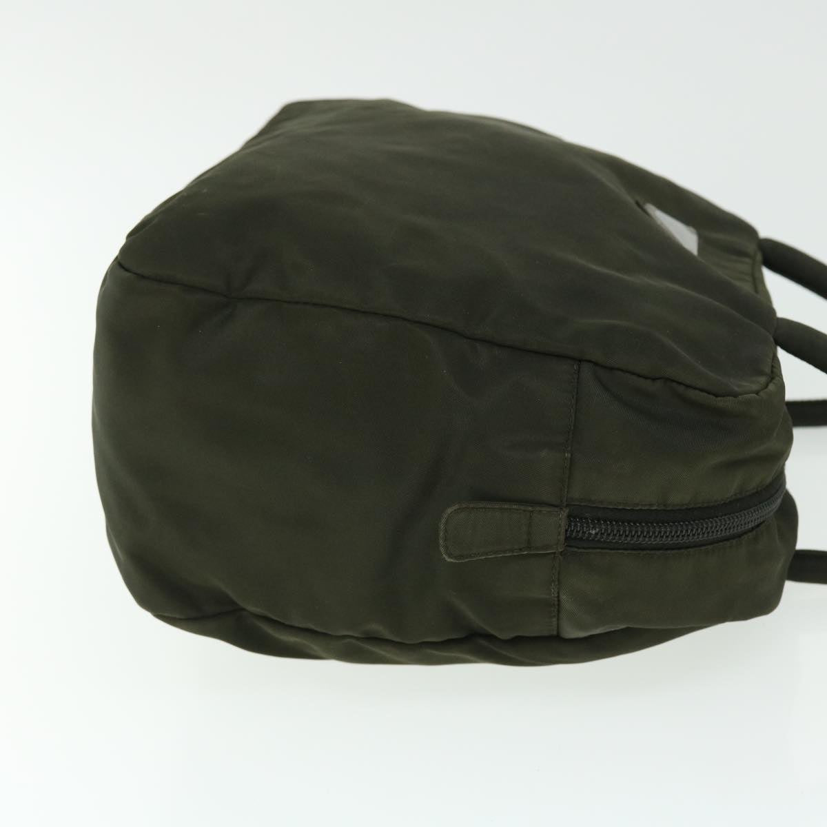 PRADA Hand Bag Nylon Khaki Auth