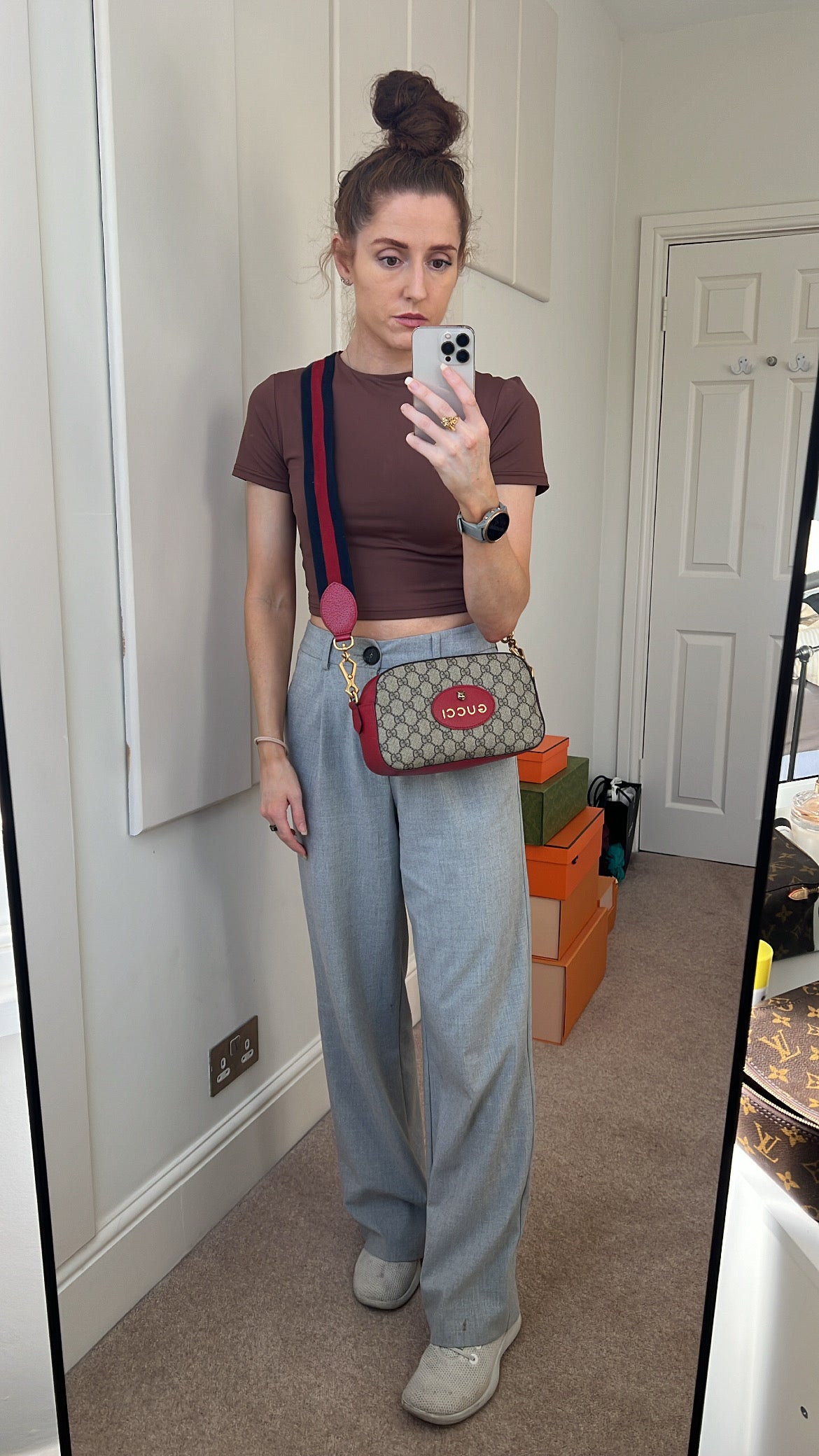 Gucci Leather Canvas Crossbody