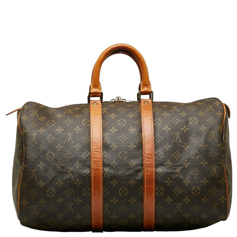 Louis Vuitton Monogram K-Polar 45 Boston Bag Brown PVC Leather Louis Vuitton