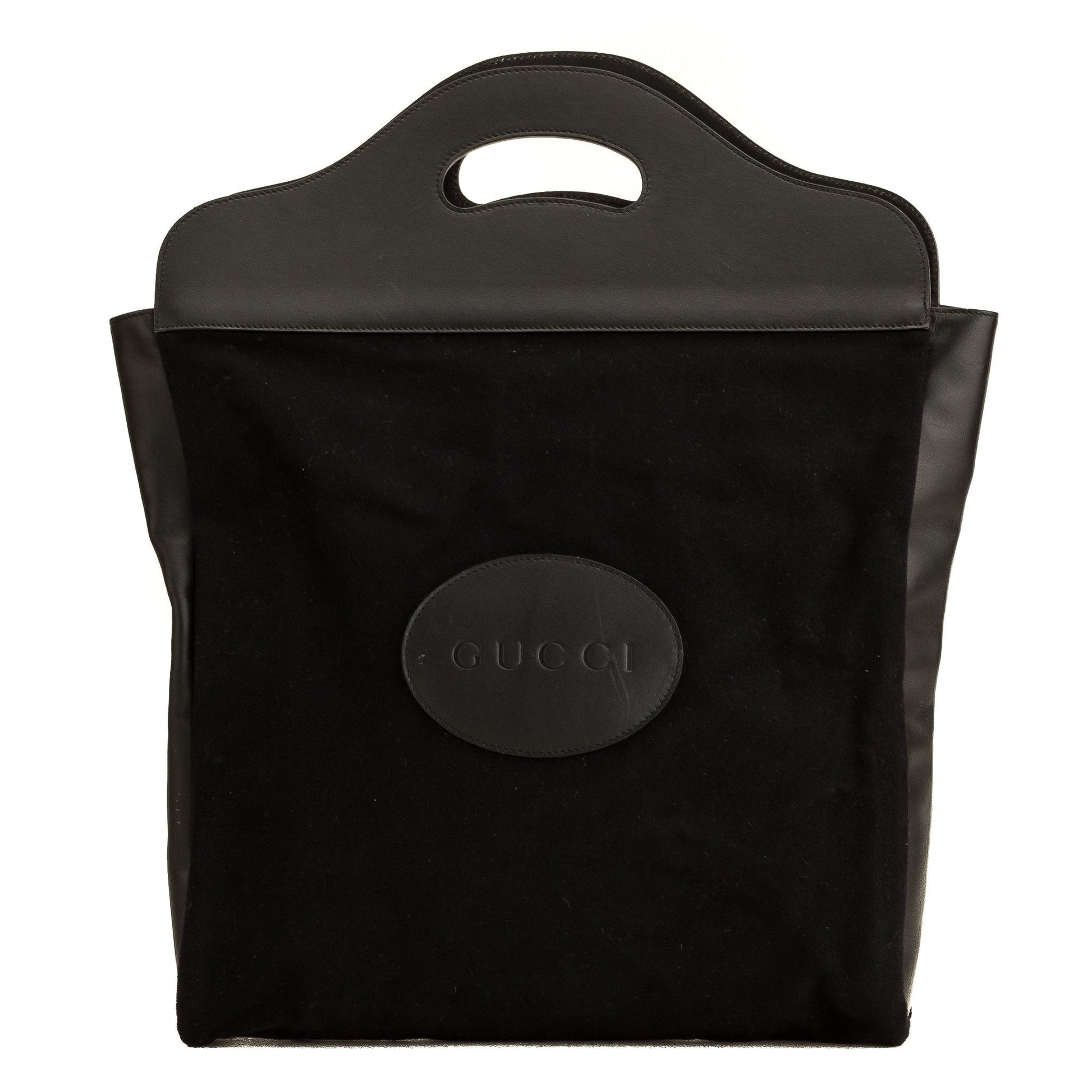 Gucci Leather Canvas Tote