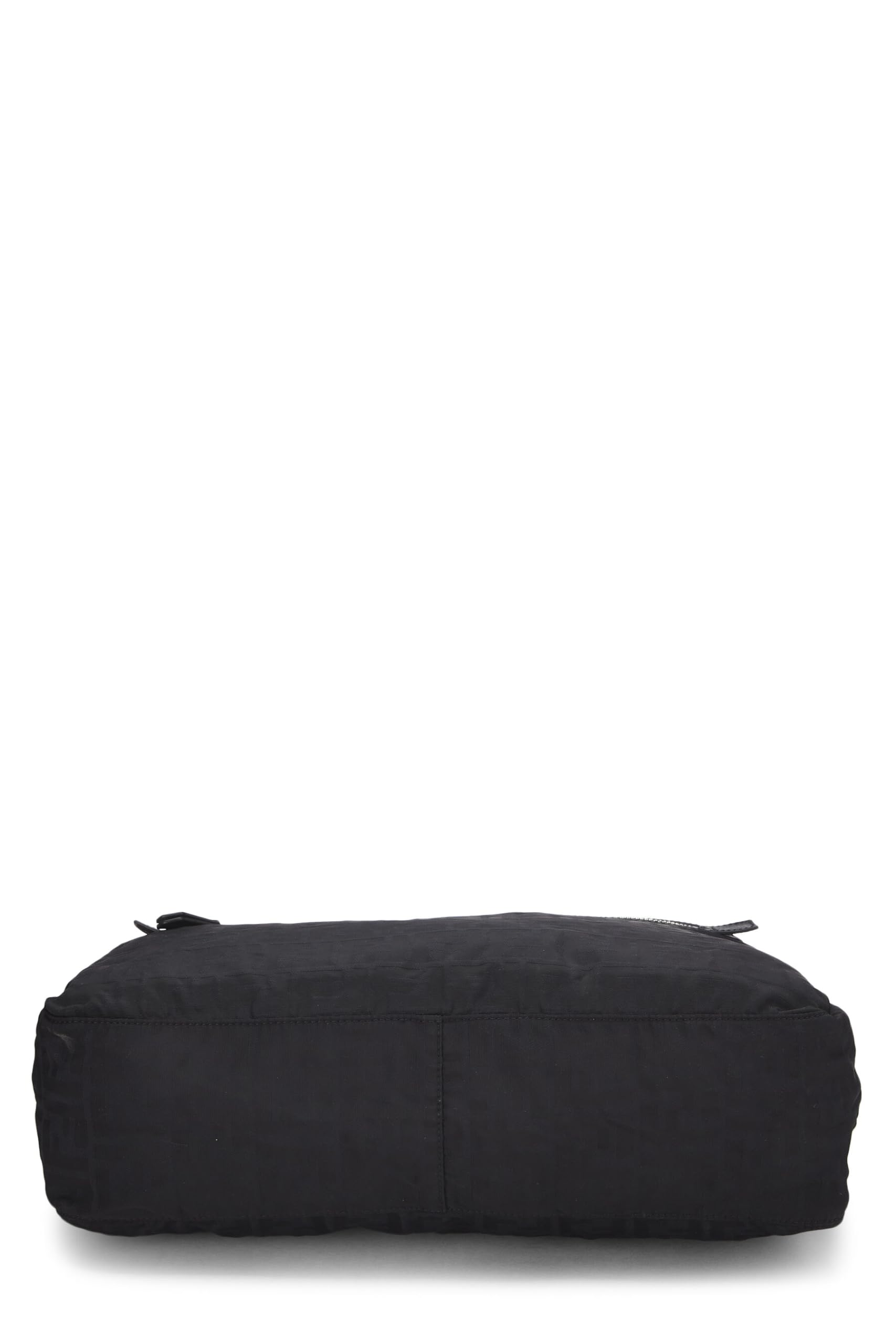 Fendi, Black Zucchino Nylon Messenger Bag, Black