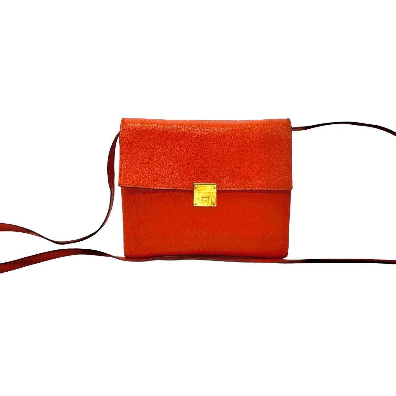 HERMES Shoulder Bag Negonda Orange clic 16