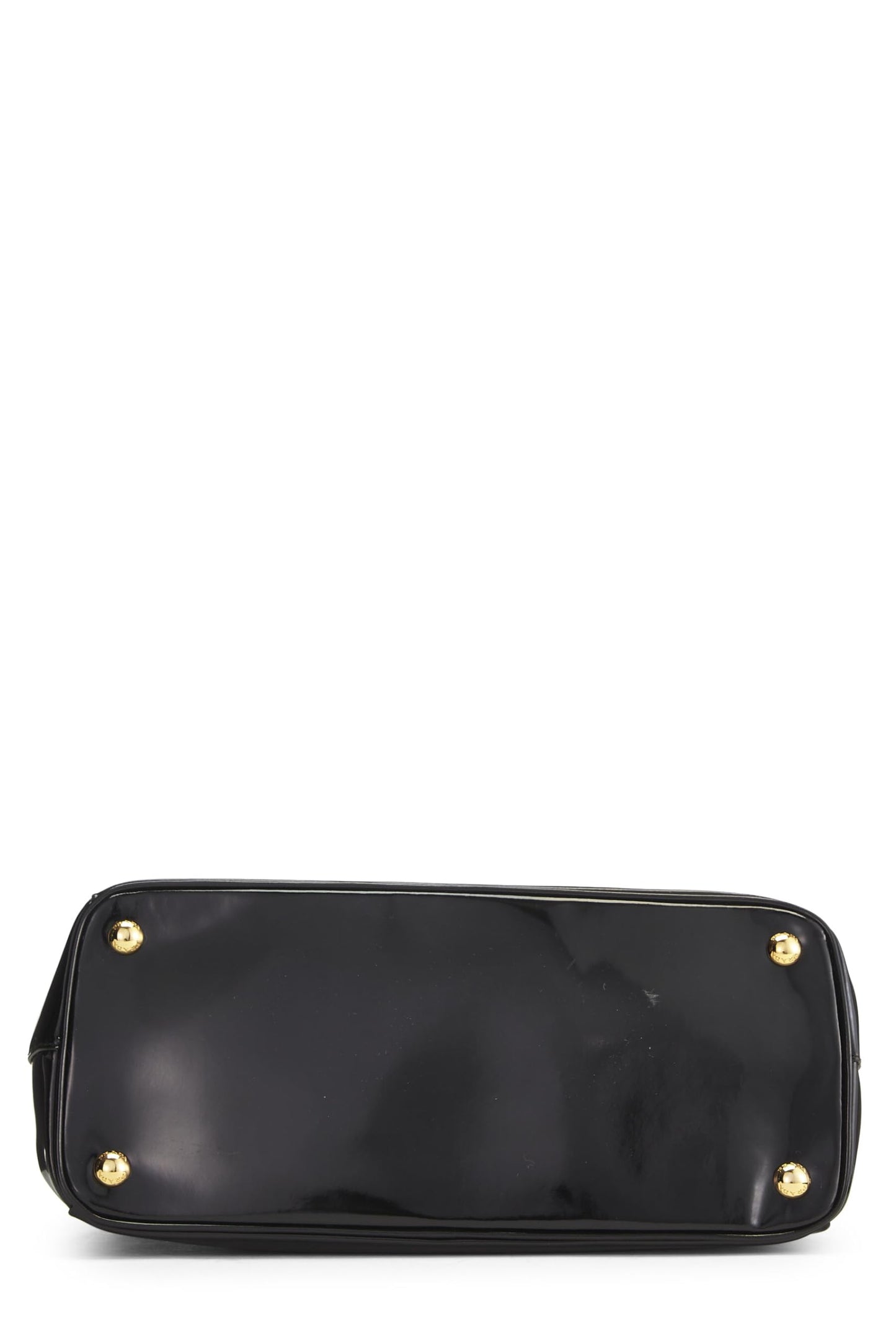 Prada, Black Patent Leather Executive Tote Small, Black
