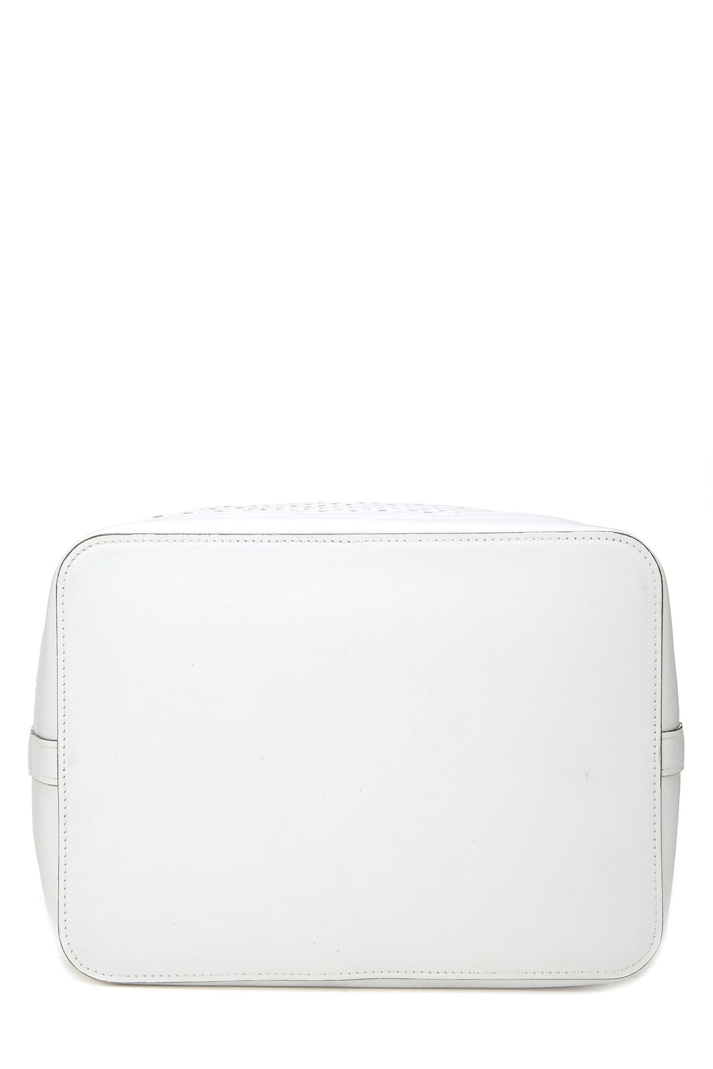 Louis Vuitton, White Perforated Leather Noé, White