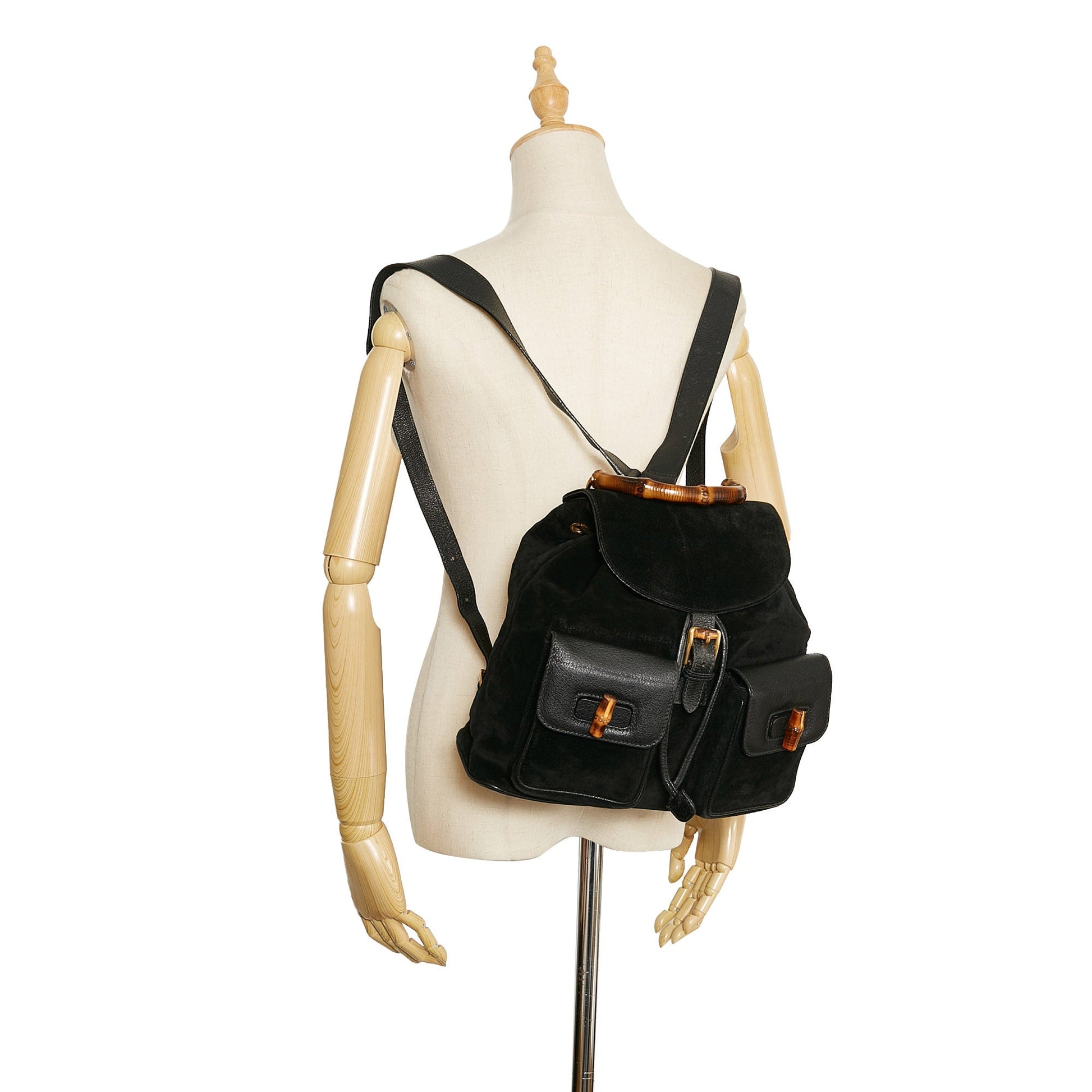 Gucci Twist Leather Top Handle Backpack