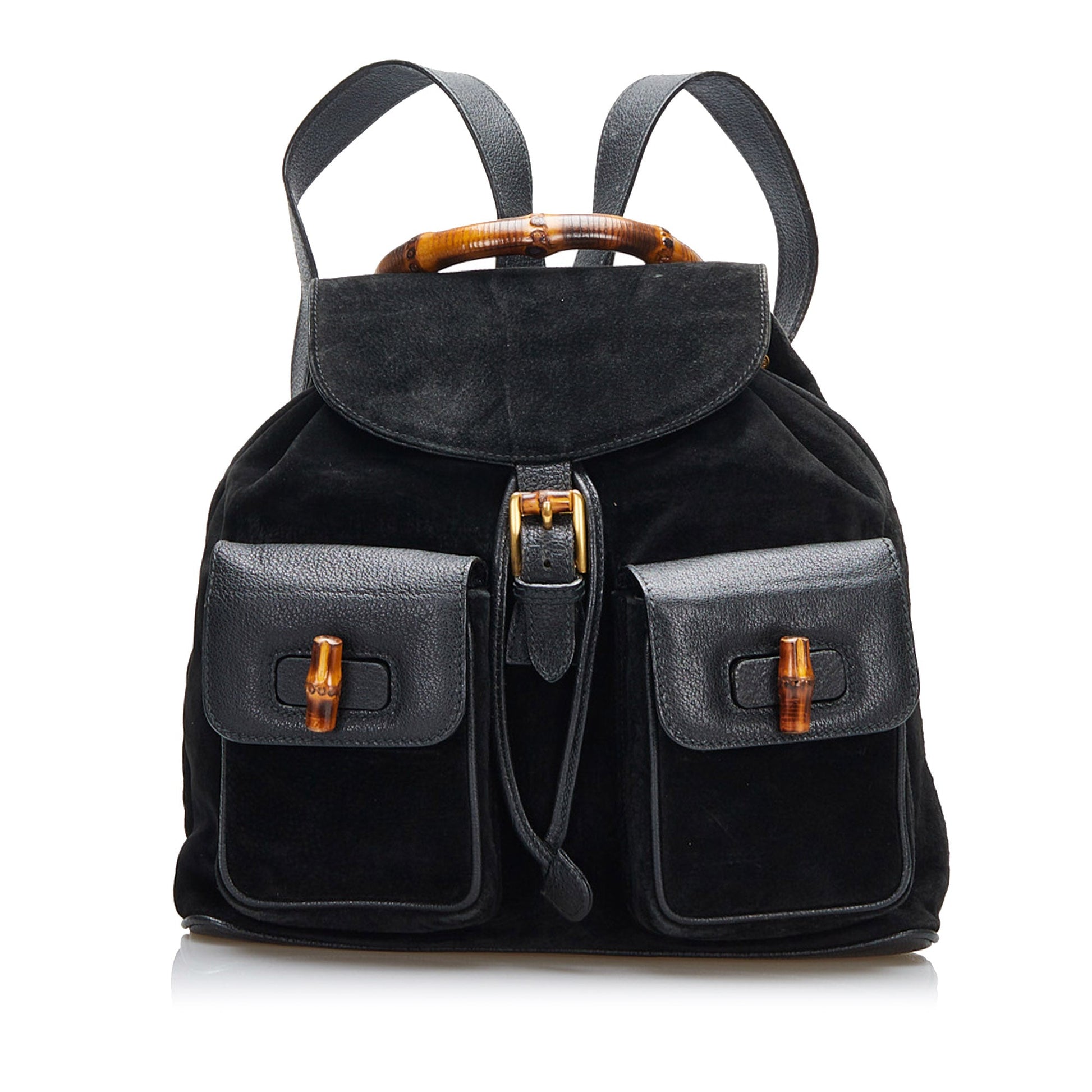 Gucci Twist Leather Top Handle Backpack