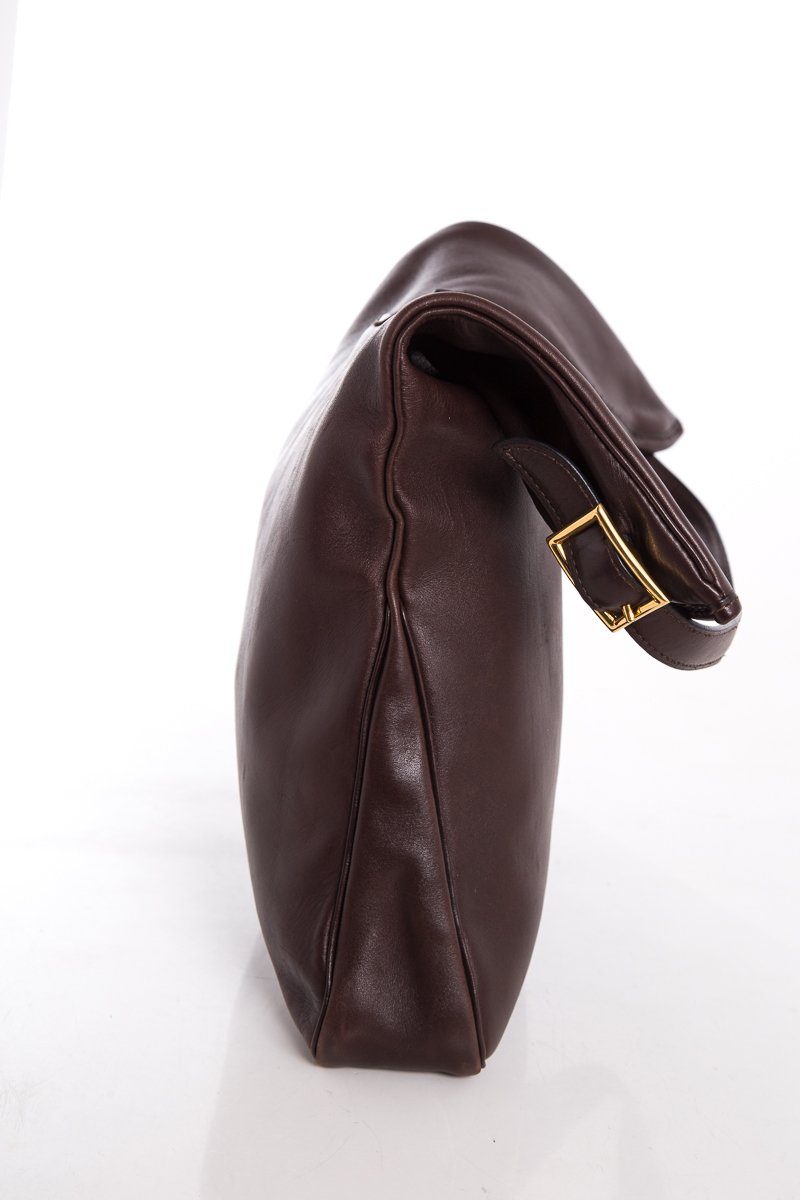 Luxury Hermes Brown Leather Hobo