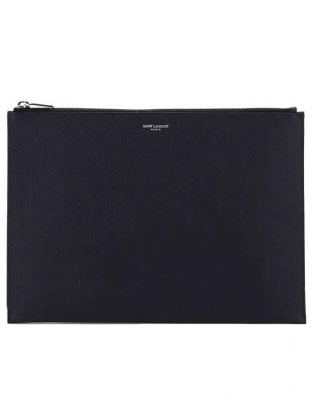 Luxury Saint Laurent Trending 2025 Classic Tablet Clutch Bag Black