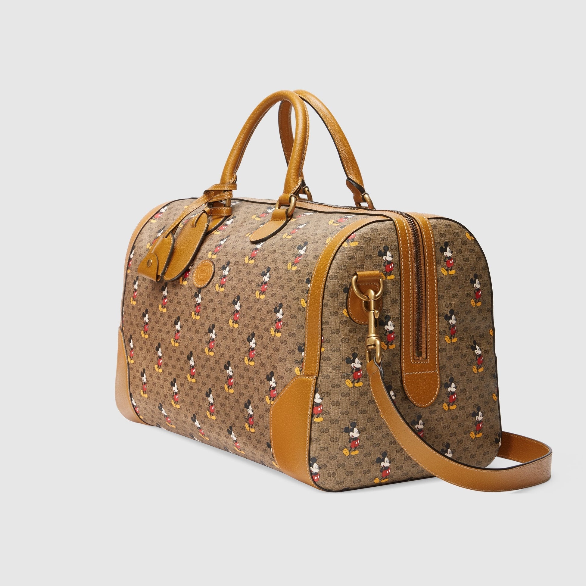Gucci Monogram Nylon Leather Mini Crossbody