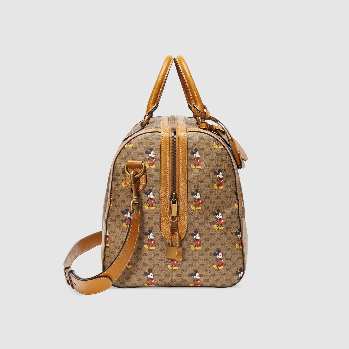 Gucci Monogram Nylon Leather Mini Crossbody