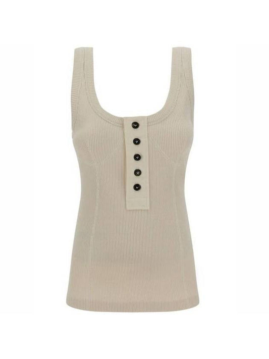Luxury Bottega Veneta 24 ss Raise PLACKET Tank Top 779198 V3Z60 9028 B0111077103