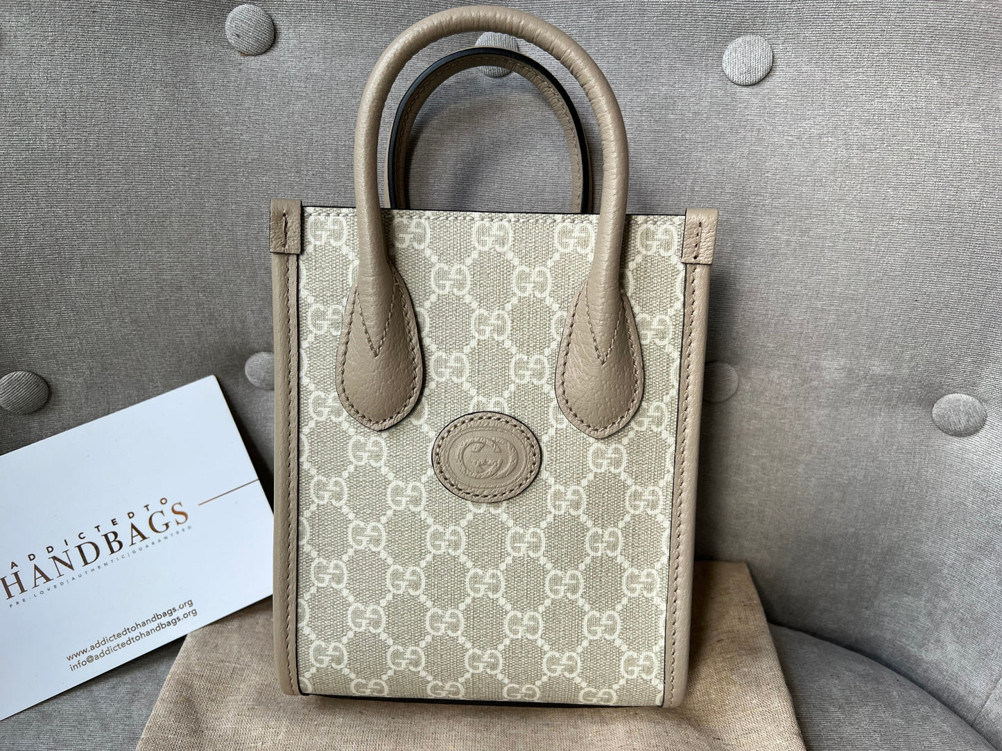 Gucci Interlocking G Leather Tote Style 2