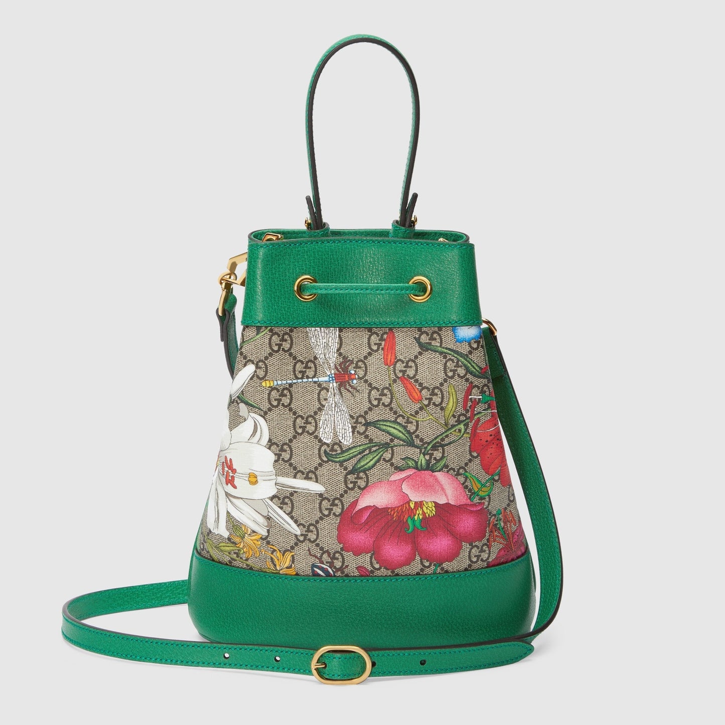 Gucci Monogram Leather Canvas Crossbody