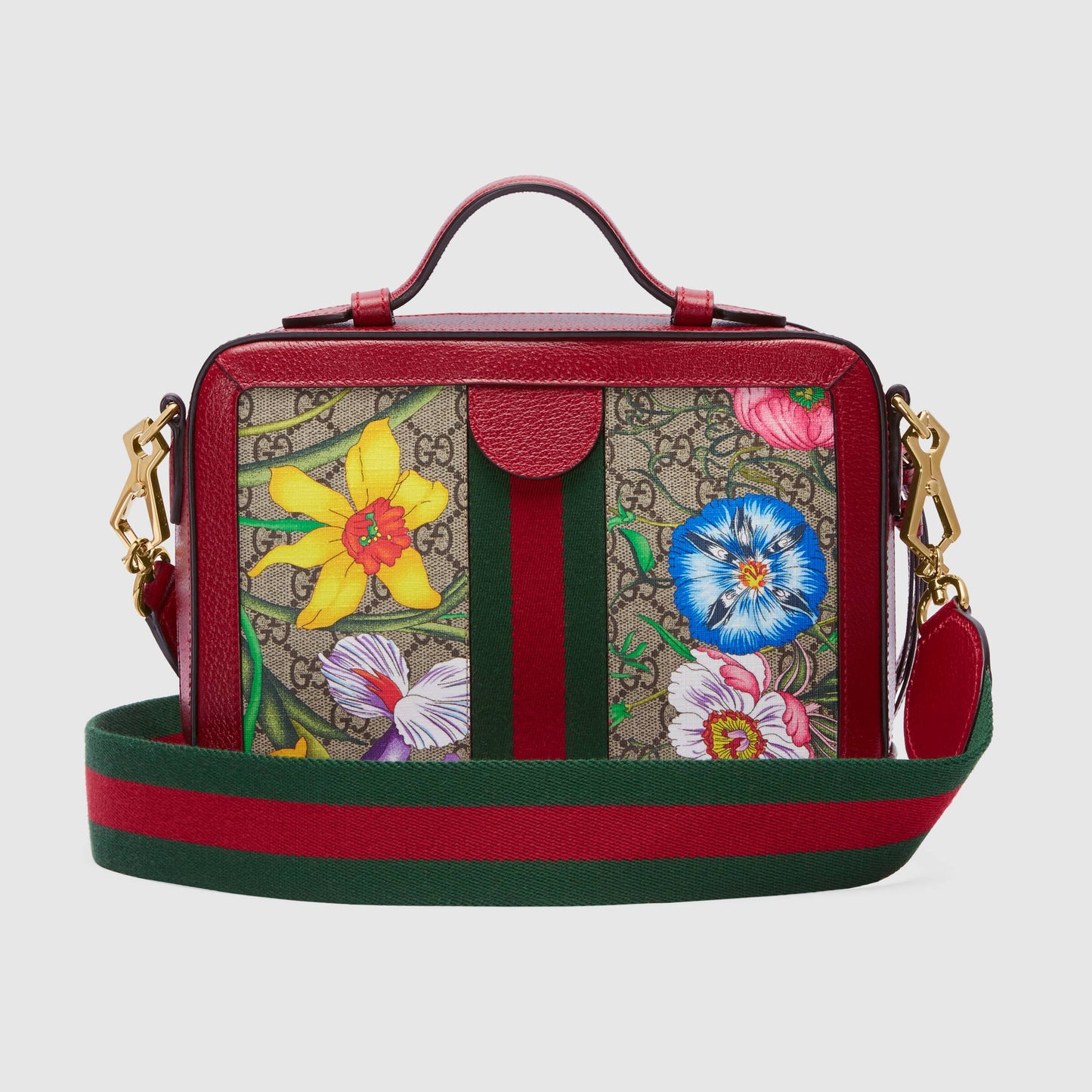 Gucci Monogram Leather Canvas Crossbody
