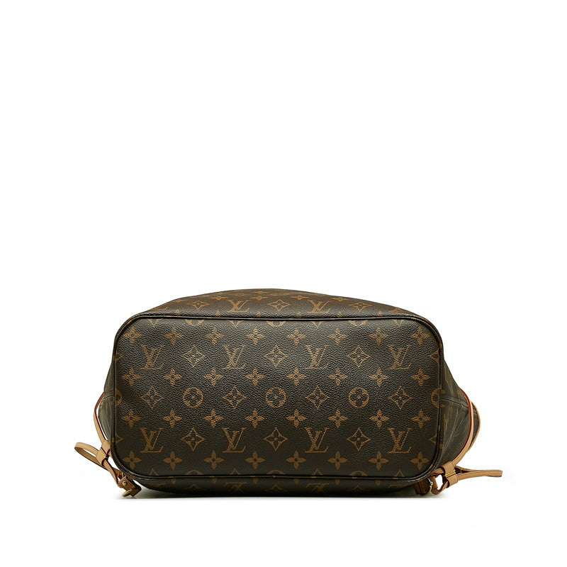 Louis Vuitton Monogram Newark MM Shoulder Bag Brown PVC Leather Louis Vuitton