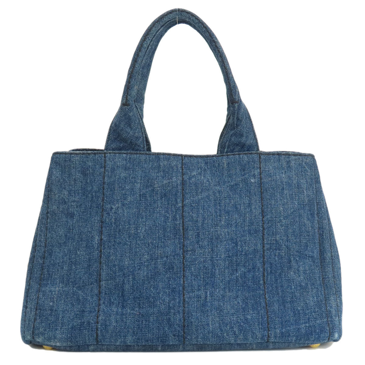 PRADA Tote Bag denim blue Canapa