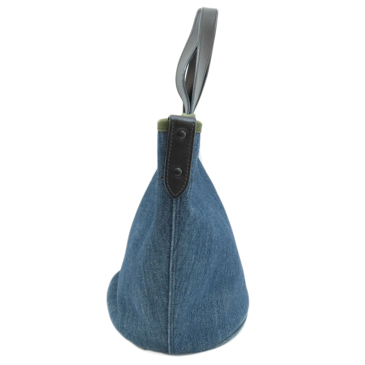 PRADA Handbag denim Navy Bucket type